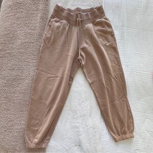 Nike Phoenix Fleece High-Waisted Oversized Sweatpants in Hemp/Sail